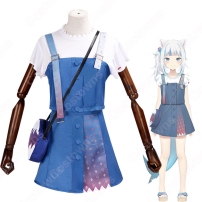 VTuber がうる・ぐら 夏 新衣装 コスプレ衣装 「hololive（ホロライブ）」 サメちゃん cosplay 仮装 変装(202×202)