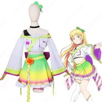 スクフェス 平安名すみれ（へあんなすみれ） コスプレ衣装 『ラブライブ！ スクールアイドルフェスティバル』 Liella! ＜パワフルペイント編 ストリートショット＞ 覚醒後 cosplay 仮装 変装(Love Live!（ラブライブ!） コスプレ衣装)