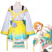 スクフェス 澁谷かのん（しぶやかのん） コスプレ衣装 『ラブライブ！ スクールアイドルフェスティバル』 Liella! ＜パワフルペイント編 ハーモニーストリート＞ 覚醒後 cosplay 仮装 変装(ゲーム• アニメコスプレ衣装でおすすめの商品)