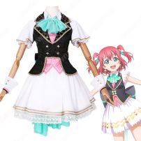 スクフェス 黒澤ルビィ（くろさわルビィ）コスプレ衣装 『ラブライブ！ スクールアイドルフェスティバル』 スクフェスホワイトデーライブ2022 cosplay 仮装 変装(Love Live!（ラブライブ!） コスプレ衣装)