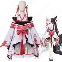 韓国の黒白狐 有栖マナ コスプレ衣装 VTuber 「ぱりぷろ」 cosplay 仮装 変装(その他 コスプレ衣装)