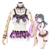 スクフェス 津島善子（つしまよしこ） 水着 コスプレ衣装 『ラブライブ！ スクールアイドルフェスティバル』 ＜水着編 罪を背負いし者＞ 覚醒後 cosplay 仮装 変装(Love Live!（ラブライブ!） コスプレ衣装)