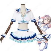 渡辺曜（わたなべよう） セーラー服 水着 コスプレ衣装 『ラブライブ！サンシャイン！！』 cosplay 仮装 変装(202×202)