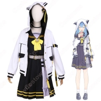 VTuber 星街すいせい（ほしまちすいせい） 新衣装 セーラー服 コスプレ衣装 「hololive（ホロライブ）」 バーチャルYouTuber cosplay 仮装 変装(202×202)
