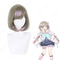 唐可可（タンクゥクゥ） コスプレウィッグ 『ラブライブ！スーパースター!!』 グレージュ ボブカット 耐熱かつら cosplay wig 通販(コスプレウィッグ)
