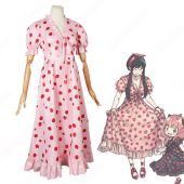 ヨル・フォージャー イチゴ柄 パフスリーブ ドレス コスプレ衣装 『SPY×FAMILY』（スパイファミリー） いばら姫 cosplay 仮装 変装(ゲーム• アニメコスプレ衣装でおすすめの商品)
