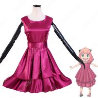 アーニャ・フォージャー 赤ワンピース 夏 コスプレ衣装 『SPY×FAMILY』（スパイファミリー） 子供用 大人用 cosplay 仮装 変装(SPY×FAMILY コスプレ衣装)