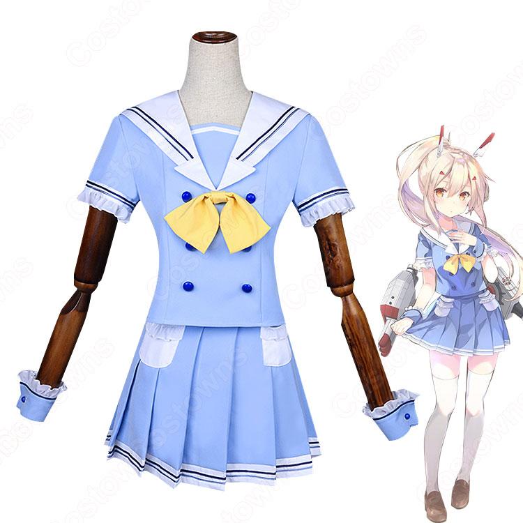 アズレン 綾波（アヤナミ） 壱式給仕海軍制服 コスプレ衣装 『アズールレーン』×「CoCo壱番屋・パスタデココ」 コラボ衣装 セーラー服  cosplay 仮装 変装 - Costowns