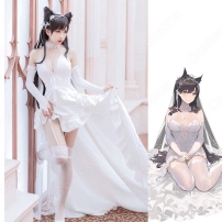 アズレン 愛宕（アタゴ） ケッコン衣装 白き約束 コスプレ衣装 『アズールレーン』 cosplay 仮装 変装(202×202)