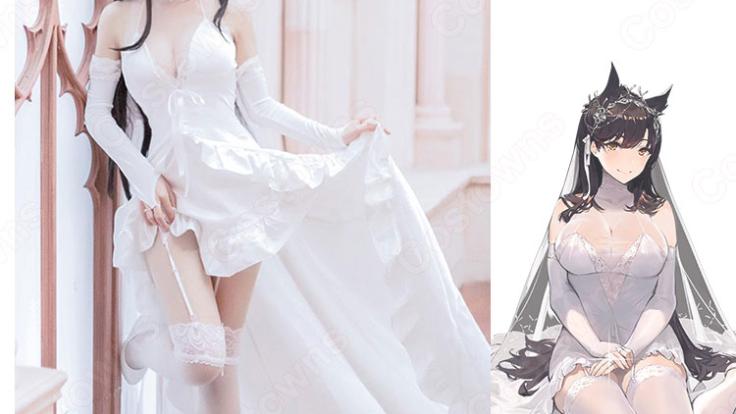 アズレン 愛宕（アタゴ） ケッコン衣装 白き約束 コスプレ衣装 『アズールレーン』 cosplay 仮装 変装 - Costowns