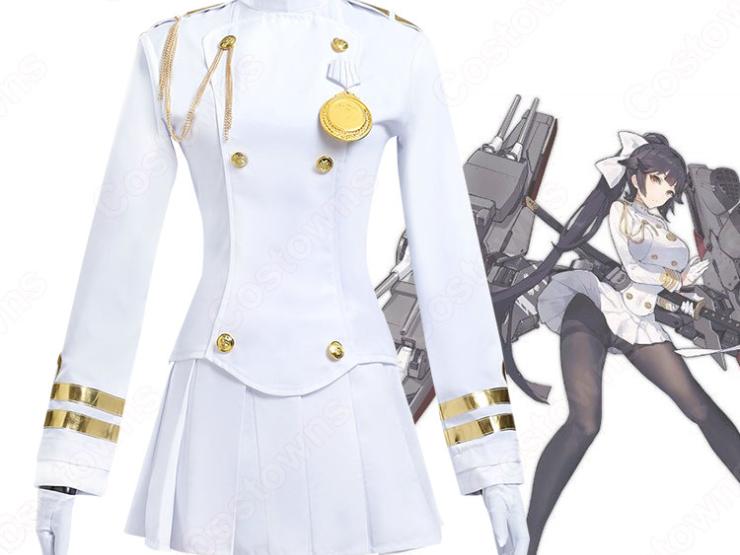 アズレン 高雄（タカオ） コスプレ衣装 白い軍服 『アズールレーン