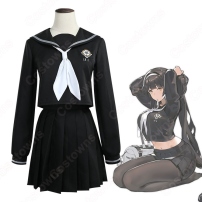 アズレン 高雄（タカオ） 学園ロマンチカ コスプレ衣装 制服 セーラー服 『アズールレーン』 cosplay 仮装 変装(202×202)