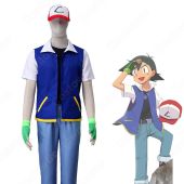 無印編 サトシ コスプレ衣装『ポケットモンスター』 cosplay 仮装 変装(送料無料)