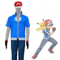サトシ 日常服 コスプレ衣装 『ポケットモンスター XY』（ポケットモンスター エックスワイ） cosplay 仮装 変装(ポケットモンスター(アニポケ) コスプレ衣装)