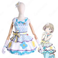 スクフェス 唐可可（タンクゥクゥ） コスプレ衣装 『ラブライブ！ スクールアイドルフェスティバル』Liella! レトロポップ編 感無量 cosplay 仮装 変装(Love Live!（ラブライブ!） コスプレ衣装)
