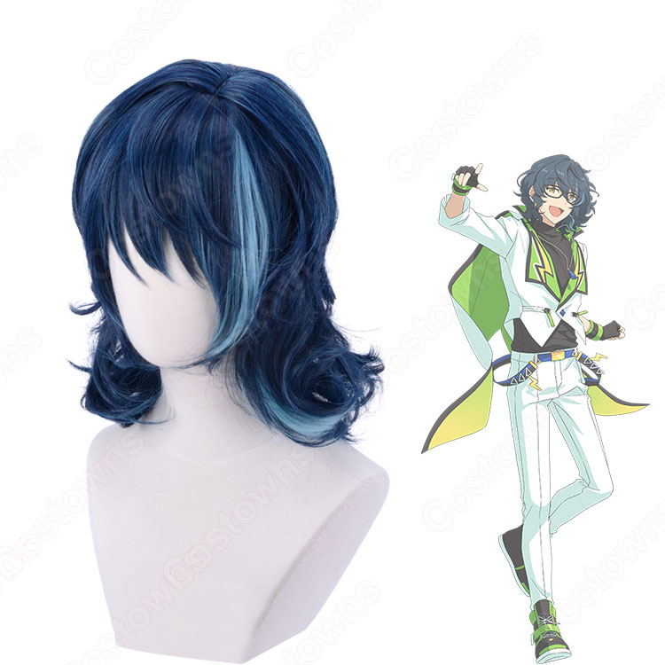 あんスタ 青葉つむぎ（あおばつむぎ） コスプレウィッグ 『あんさん