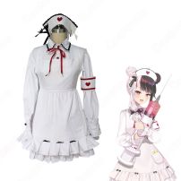VTuber 夜見れな (よるみれな) ナース服 コスプレ衣装 『にじさんじ』 バーチャルYouTuber バーチャルライバー cosplay 仮装 変装(にじさんじ コスプレ衣装)