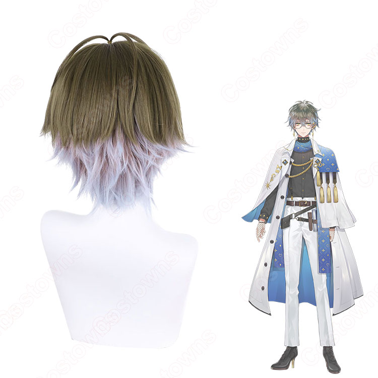 コスプレ　にじさんじ　アイク・イーヴランド　ウィッグ付き VTuber Luxiem Ike Eveland (アイク・イーヴランド) コスプレウィッグ