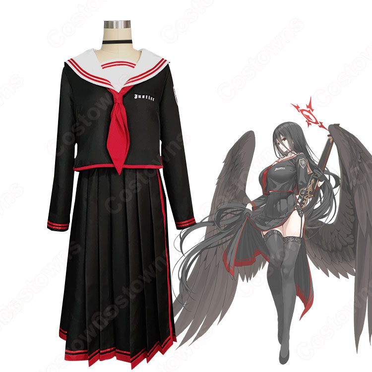 送料無料！！ブルアカ 羽川ハスミ コスプレ衣装 『ブルーアーカイブ -Blue Archive-』 セーラー服 cosplay 仮装 変装 オーダメイド可