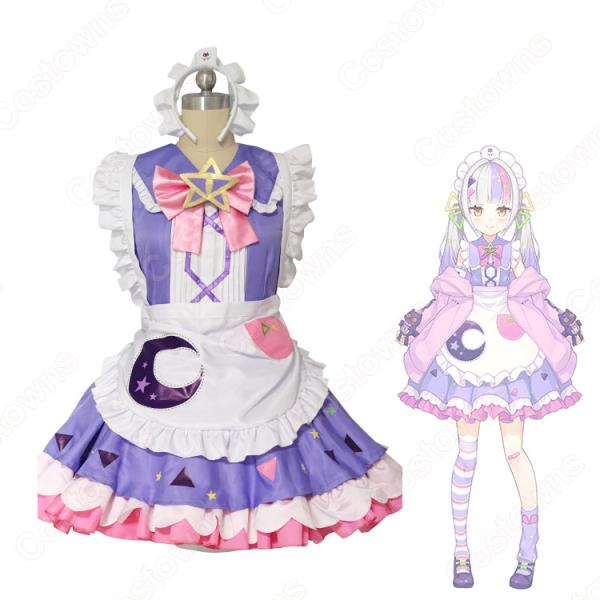VTuber 紫咲シオン メイド風衣装 コスプレ衣装 「hololive（ホロライブ）」 cosplay 仮装 変装 オーダメイド可元の画像