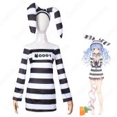 VTuber 兎田ぺこら 囚人服 コスプレ衣装 2021エイプリルフール 新衣装 「hololive（ホロライブ）」cosplay 仮装 変装(ゲーム• アニメコスプレ衣装でおすすめの商品)