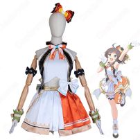 VTuber 夏色まつり アイドル衣装 コスプレ衣装 「hololive（ホロライブ）」 ノンストップ・ストーリー衣装 cosplay 仮装 変装(ホロライブ（hololive） コスプレ衣装)