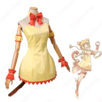 東京ミュウミュウ 黄歩鈴 ミュウプリン バトルコスチューム コスプレ衣装(東京ミュウミュウ コスプレ衣装)