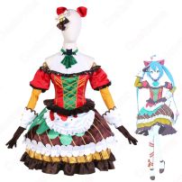 プロセカ 初音ミク にっこり^^調査隊のテーマ コスプレ衣装 『プロジェクトセカイ カラフルステージ！ feat. 初音ミク』 ワンダーランズ×ショウタイム MV衣装 cosplay 仮装 変装(プロジェクトセカイ カラフルステージ！ feat. 初音ミク コスプレ衣装)