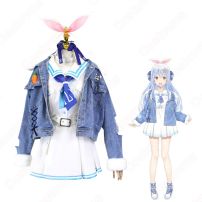 VTuber 兎田ぺこら セーラー服 コスプレ衣装 hololive（ホロライブ） 3期生 2021新衣装 cosplay 仮装 変装(ホロライブ（hololive） コスプレ衣装)