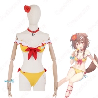 vtuber 水着 戌神ころね コスプレ衣装 hololive（ホロライブ） ビキニ cosplay 仮装 変装(202×202)