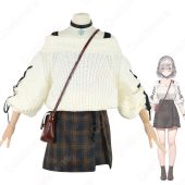 VTuber 白銀ノエル 私服衣装 コスプレ衣装 hololive（ホロライブ） 3期生 cosplay 仮装 変装(送料無料)