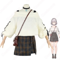 VTuber 白銀ノエル 私服衣装 コスプレ衣装 hololive（ホロライブ） 3期生 cosplay 仮装 変装(202×202)