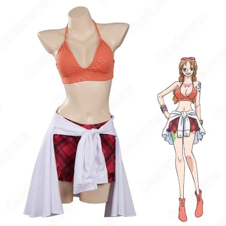 航海士 ナミ コスプレ衣装 映画 One Piece Film Red ワンピース フィルム レッド Cosplay 仮装 変装 Costowns