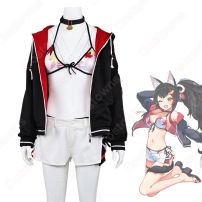 hololive（ホロライブ） 大神ミオ 水着 コスプレ衣装 VTuber cosplay 仮装 変装(ホロライブ（hololive） コスプレ衣装)