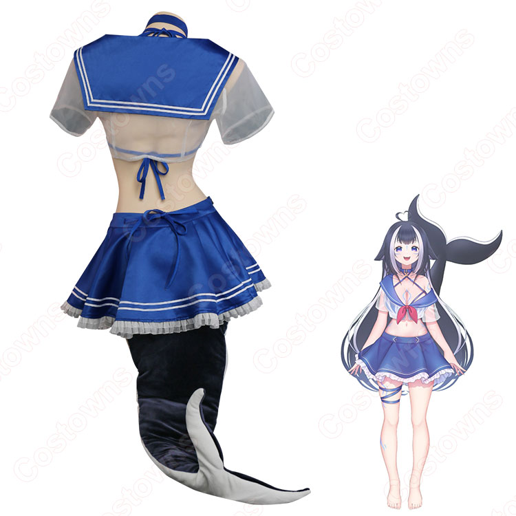 vtuber シャチ shylily コスプレ衣装 セーラー服 制服 仮装 変装 - Costowns