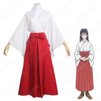呪術 庵歌姫 巫女服 コスプレ衣装 呪術廻戦 京都校の教師 準1級呪術師 cosplay 仮装 変装(呪術廻戦 コスプレ衣装)