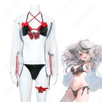 VTuber 沙花叉クロヱ 水着 コスプレ衣装 hololive（ホロライブ） cosplay 仮装 変装(202×202)