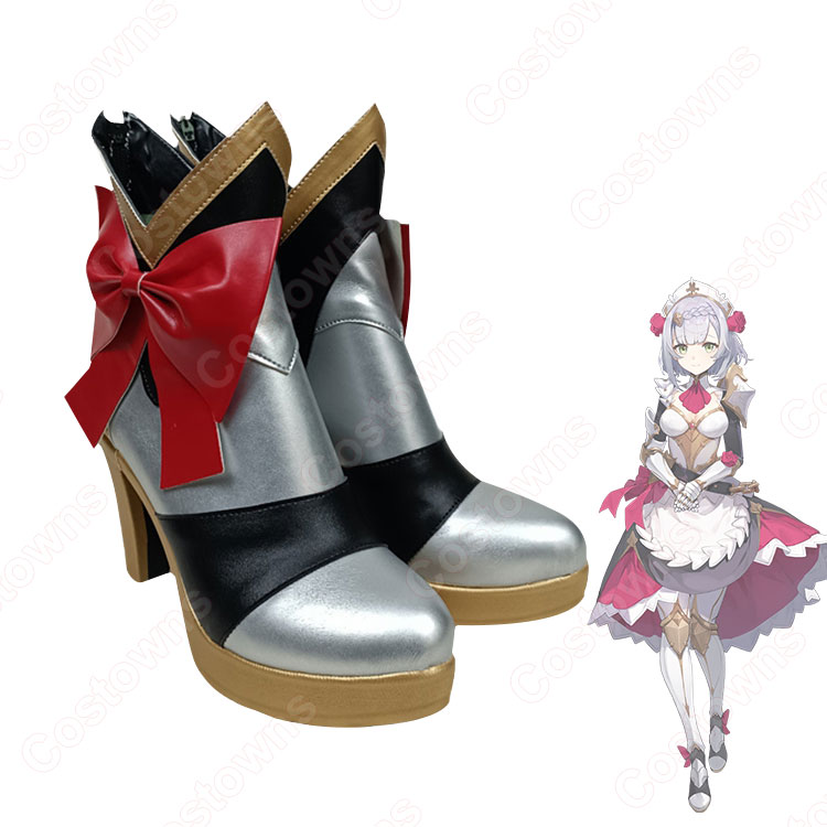 原神 ノエル コスプレ靴 モンド 西風騎士団 メイド コスプレ シューズ