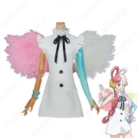 ワンピース 劇場版 ウタ コスプレ衣装 『ONE PIECE FILM RED』 シャンクスの娘 世界の歌姫 プリンセス・ウタ cosplay 仮装 変装（翼、スカート、コート）(202×202)