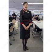 JAL CA 制服 日本航空 客室乗務員 11代目 新制服 コスプレ衣装（ワンピース、ジャケット、スカーフ）(ランキング)