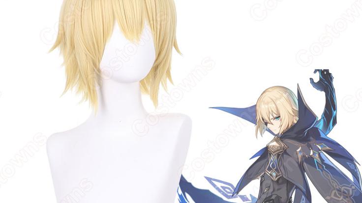 ゴールド 金 耐熱 ウィッグ テイルズオブジアビスTOA ガイ
