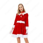 サンタ ワンピース クリスマスドレス 超かわいい ハロウィン 仮装 人気な 赤い ワンピース 日常着 パーティー 出演 イベント コスプレ衣装 セット