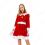 サンタ ワンピース クリスマスドレス 超かわいい ハロウィン 仮装 人気な 赤い ワンピース 日常着 パーティー 出演 イベント コスプレ衣装 セット サンタ衣装 0
