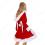 サンタ ワンピース クリスマスドレス 超かわいい ハロウィン 仮装 人気な 赤い ワンピース 日常着 パーティー 出演 イベント コスプレ衣装 セット サンタ衣装 4