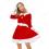 サンタ ワンピース クリスマスドレス 超かわいい ハロウィン 仮装 人気な 赤い ワンピース 日常着 パーティー 出演 イベント コスプレ衣装 セット サンタ衣装 1