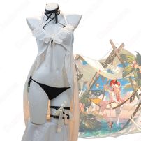 アークナイツ スルト 水着 カラフルワンダーランドCW03 コスプレ衣装 ロドスアイランド 謎のサルカズ少女 新コーデ cosplay 仮装 変装(アークナイツ（明日方舟） コスプレ衣装)