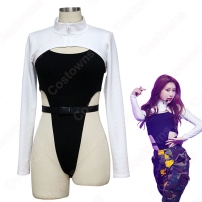チェリョン ジャズダンス衣装 ITZY 韓国 アイドルスタイル ジャズ団体服 KPOPアイドル衣装 人気 ステージ衣装(202×202)