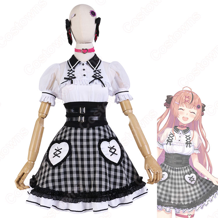 にじさんじ 本間ひまわり 地雷系メイド衣装 コスプレ衣装 メイド服 新
