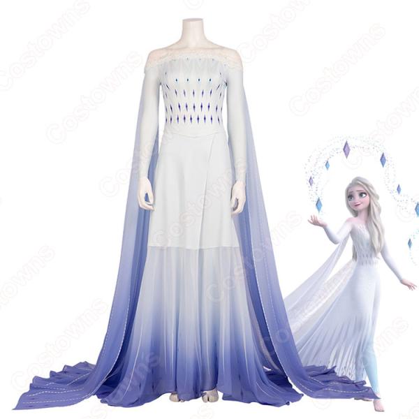 アナと雪の女王2 エルサ コスプレ衣装 ディズニー 映画 アレンデール王国家の長女 cosplay 仮装 変装 2点セット（ワンピース、ズボン） オーダメイド可元の画像
