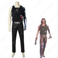 サイバーパンク2077 ジョニー・シルヴァーハンド コスプレ衣装 ロバート・ジョン・リンダー cosplay 仮装 変装 セット(Cyberpunk 2077（サイバーパンク2077） コスプレ衣装)